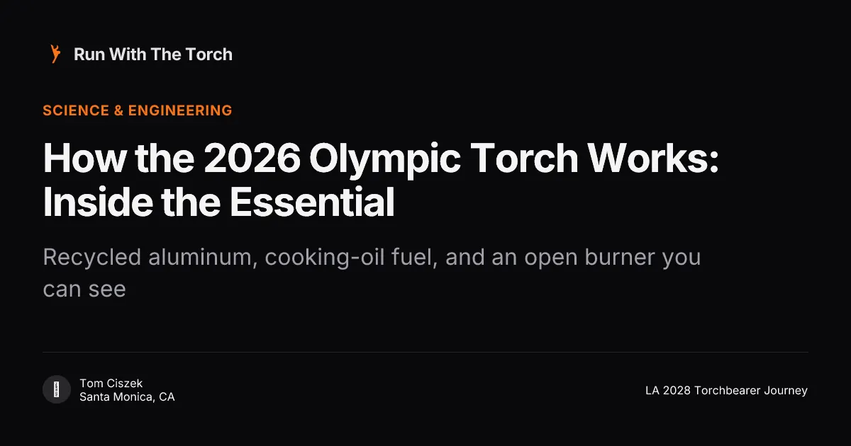 How the 2026 Olympic Torch Works: Inside the Essential