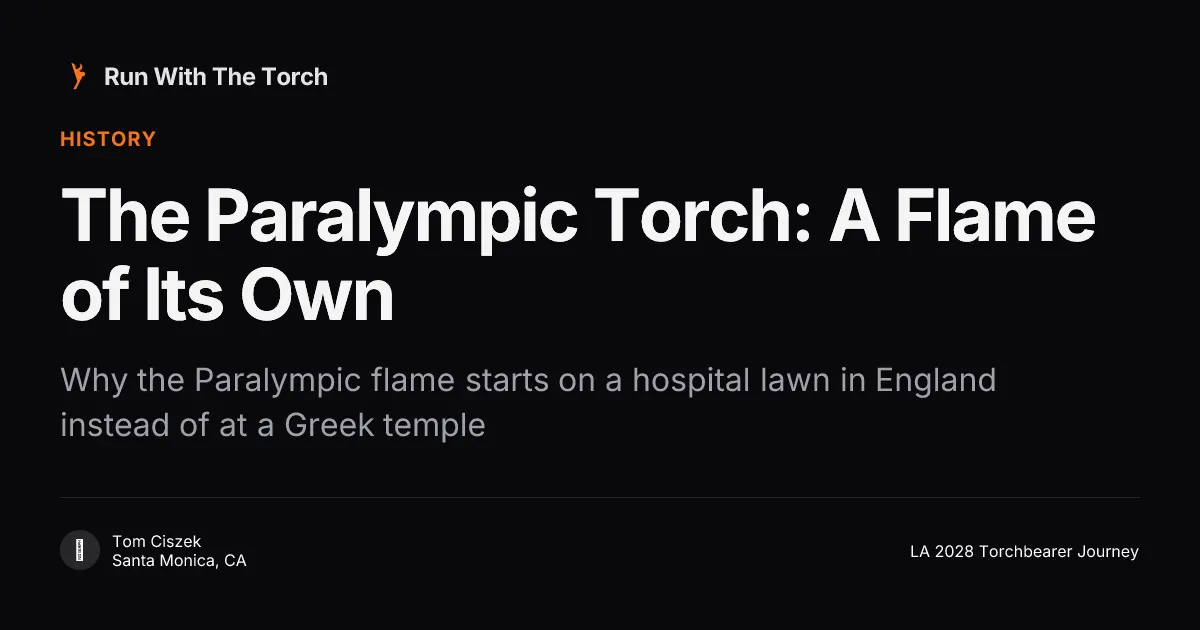 The Paralympic Torch: A Flame of Its Own